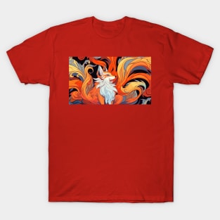 Nine-tail fox deity T-Shirt